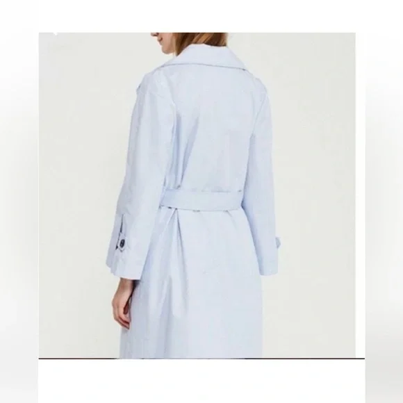 Banana Republic Water-Resistant Periwinkle Blue Trench Size Size Extra Small - Picture 5 of 8